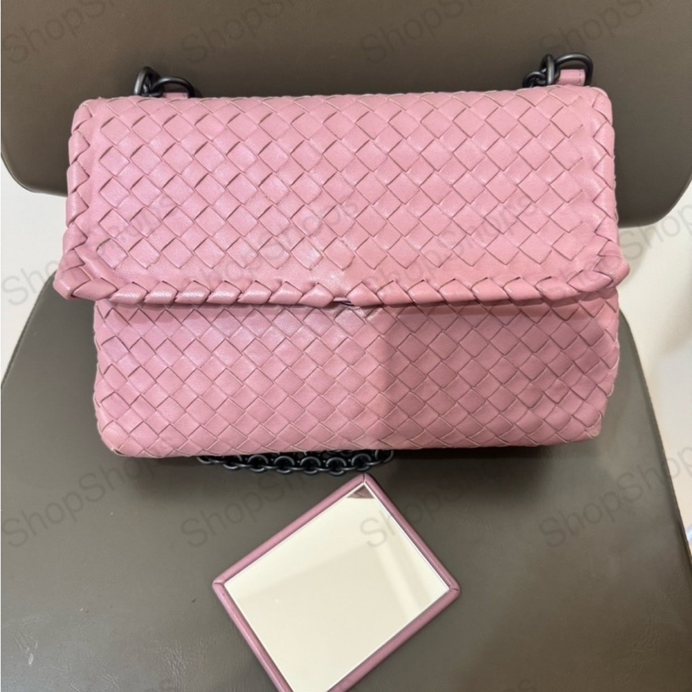Bottega Venneta Nappa Intrecciato Olympia Shoulder Bag
COA included